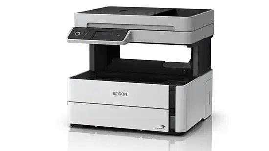 Epson EcoTank Monochrome M3170 Wi-Fi All-in-One Ink Tank Printer Print Copy Scan and Fax Duplex Printing ADF Wi-Fi Wi-Fi Direct Ethernet USB Interface with LCD Touchscreen