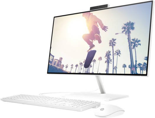 HP All-in-One 24-CB1021NH Intel Core i5-1235U 8GB RAM 256GB SSD 23.8" Full HD Display Intel Iris X Graphics FreeDOS Bundle All-in-One PC