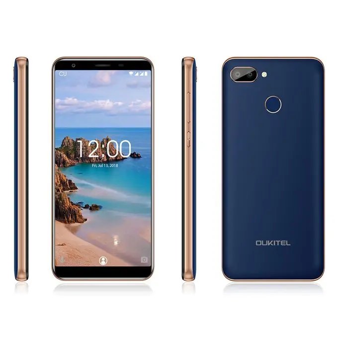 OUKITEL C11 Pro 3GB 16GB 5.5 inch Android 8.1 Dual SIM 3400mAh Battery Quad Core 1.3GHz Dual 8MP Camera Fingerprint WiFi GPS Bluetooth