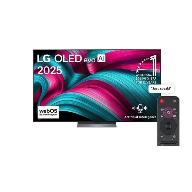 LG 55 Inch C5 OLED EVO AI Ultimate 4K HDR Smart TV AI Magic Remote WebOS25