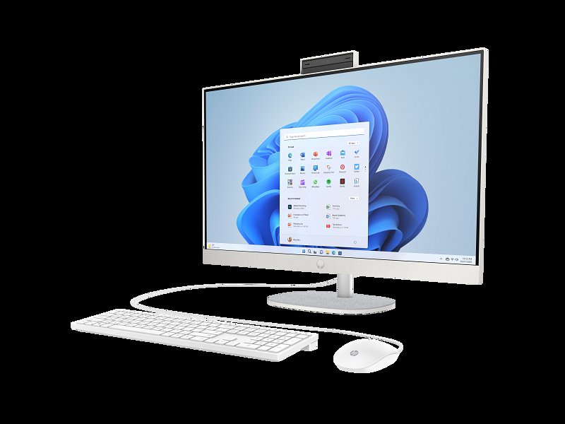 HP All-in-One 27-cr0004l PC 13th Gen Intel Core i7 1355U 16GB RAM 512GB SSD Iris Xe Graphics 27-inch Diagonal FHD IPS Touchscreen Intel Iris Xᵉ Graphics Plus HP 125 USB White Wired Mouse 1 Year Manufacturer Warranty