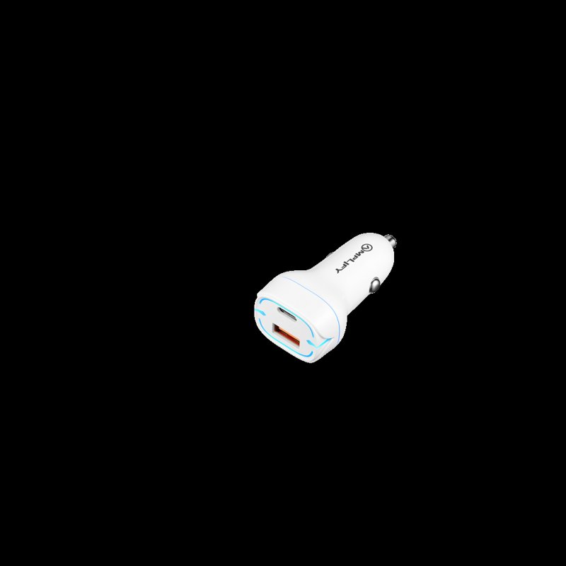 Amplify Dual Car Charger 32W (Type-C + USB)