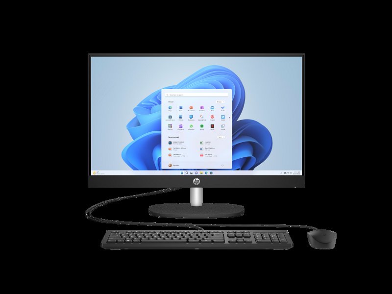 HP All-in-One 24-cr1073nh PC Intel Core Ultra 7 155U 8GB RAM 512GB SSD 23.8" FHD IPS touchscreen Anti-Glare Display HP True Vision 720p HD Tilt Privacy Camera 2W Speakers HP 125 Wired Keyboard and Mouse Combo 1 Year Warranty
