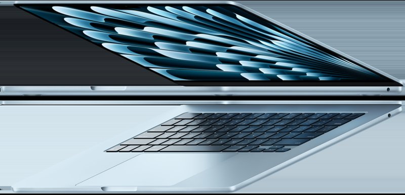 Apple MacBook Air M4 Apple M4 15.3" Liquid Retina Display 16GB Unified Memory 256GB SSD Storage 12MP Center Stage Camera 1080p HD Video Recording Backlit Magic Keyboard Touch ID Apple 2025 MacBook Air