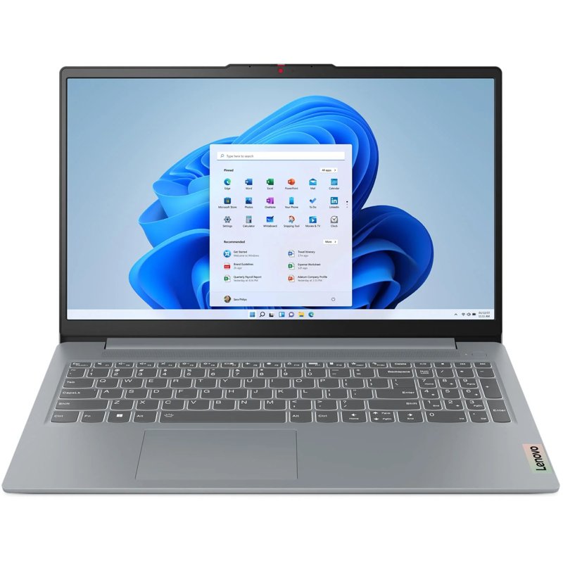 Lenovo IdeaPad Slim 3 15IAN8 Intel Core i3-N100 8GB RAM 512GB SSD 15.6" FHD Display Intel UHD Graphics HD 720p with Privacy Shutter Webcam Stereo Speakers Windows 11 Home Brand New Open Box 1 Year Dealership Warranty