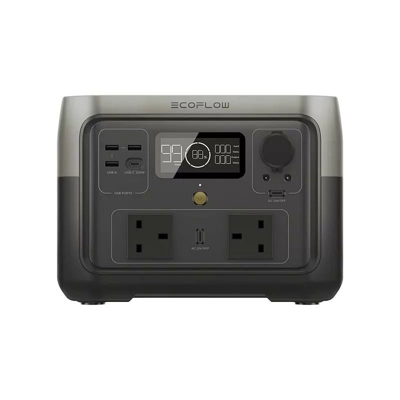 EcoFlow RIVER 2 Max Portable Power Station (500W, 512Wh) – ZMR610-B-UK