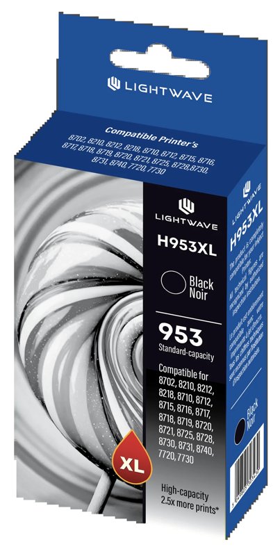 Lightwave 953XL Ink Cartridge LW-H-953XL-B Black