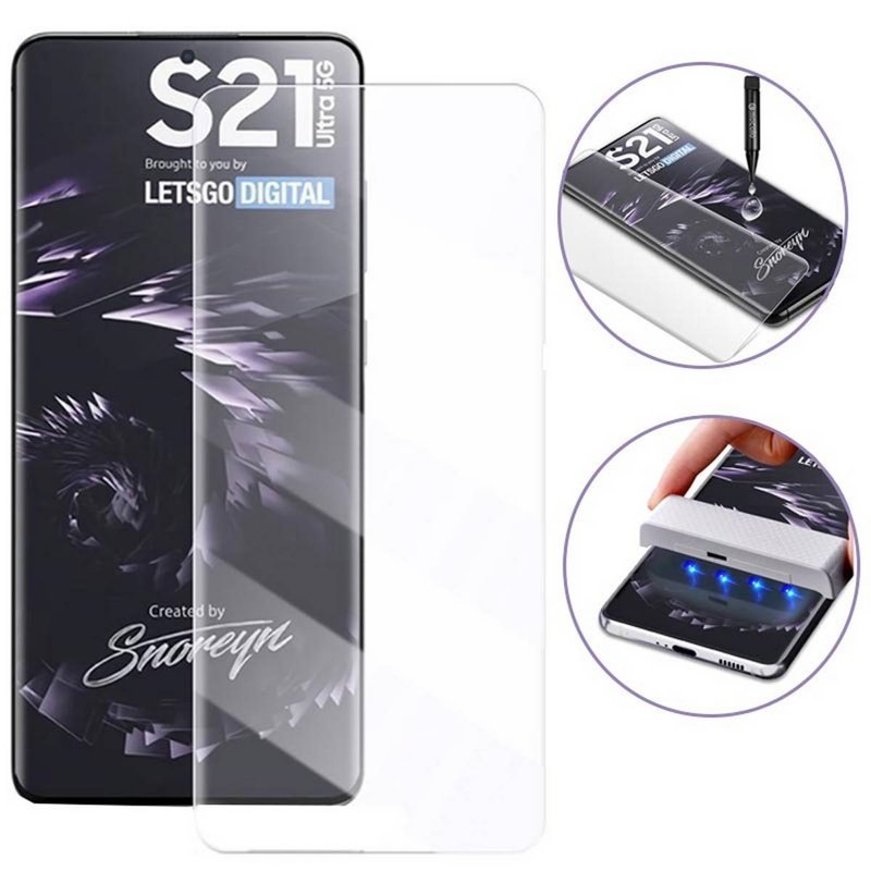 Samsung Galaxy S21 Ultra UV Glue NANO Liquid Tempered Glass Screen Protector