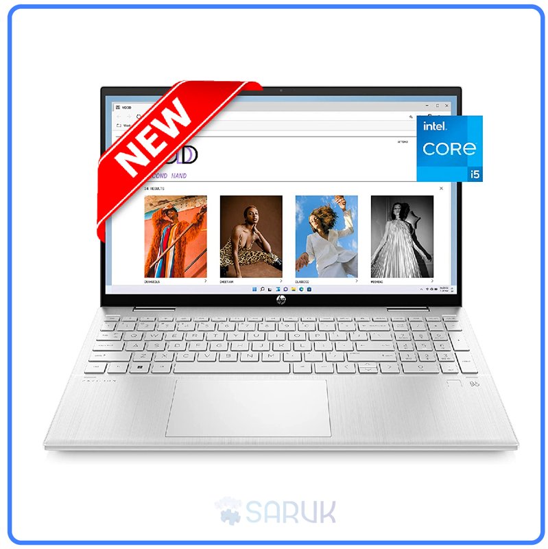 HP Pavilion x360 Convertible 15-er1010nr 12th Gen Intel Core i5-1235U 12GB RAM 256GB SSD 15.6" Full HD Touchscreen Display Bluetooth Webcam WiFi Windows 11 Home 1 Year Warranty