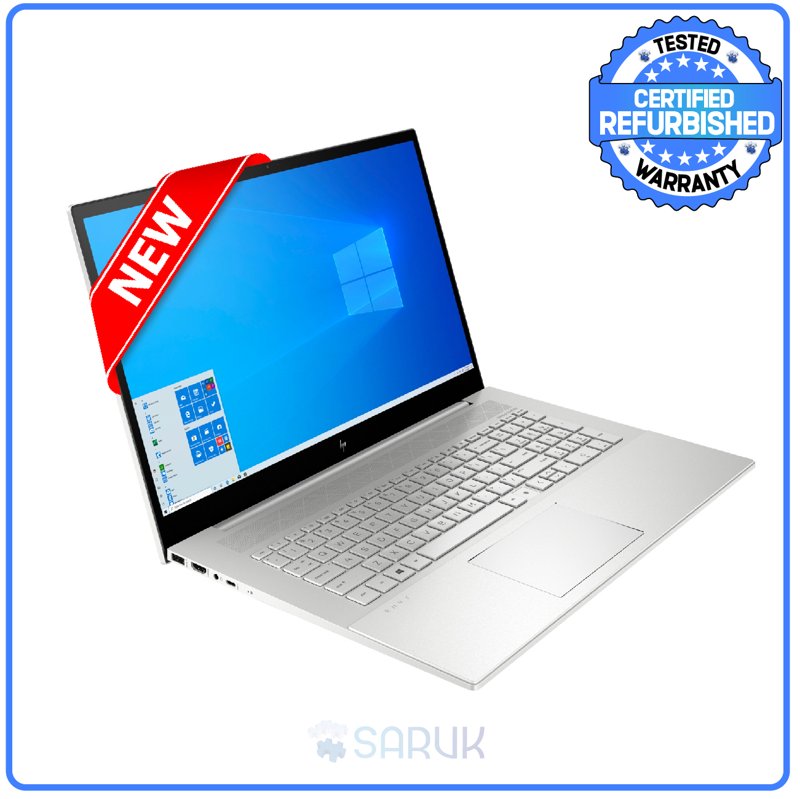 HP Envy 17-ch1035nr 11th Gen Intel Core i7-1195G7 @2.9GHz 16GB RAM 512GB SSD 17.3" Diagonal FHD HD LED TouchScreen Display Bluetooth HD Webcam WiFi Backlit Keyboard Intel Iris Xe Graphics Windows 11 Home 1 Year Warranty