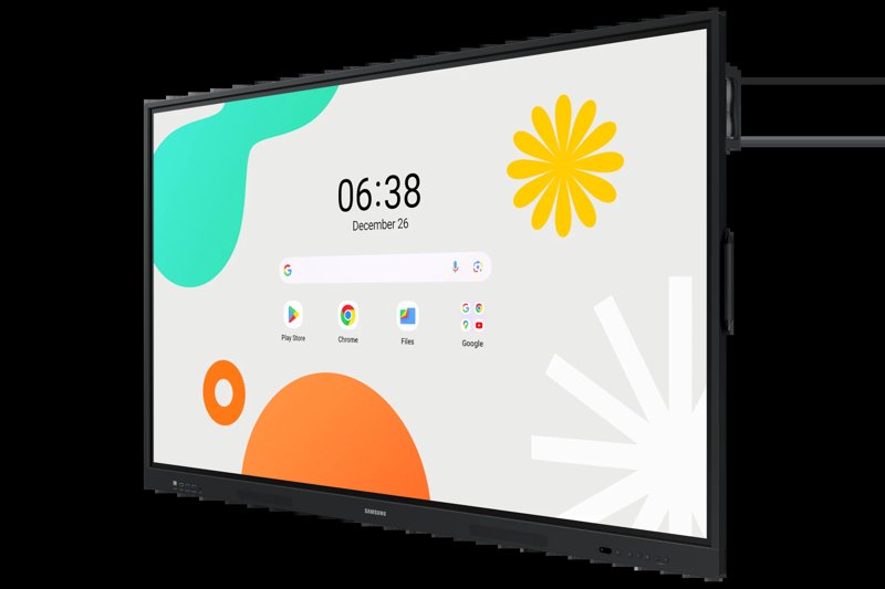 Samsung Flip Pro WM75B 75" 4K UHD Interactive Display Flat Panel Advanced Multi-Touch Technology Built-In Tizen OS Smart Board (LH75WMBWLGCXUE)