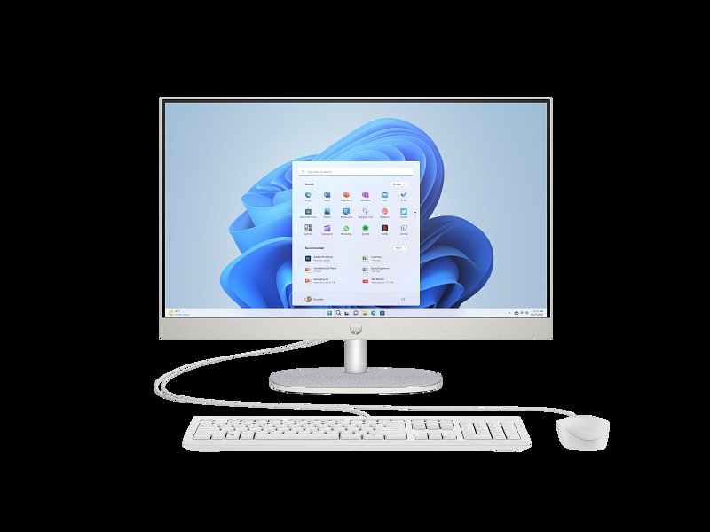 HP All-in-One 24-cr1090nh PC Intel Core Ultra 5 125U 8 GB DDR5 5600 SODIMM RAM 512GB SSD 23.8" FHD Anti-Glare Display HP True Vision HD Tilt Privacy Camera Dual 2W Speakers FreeDOS HP 125 Wired Keyboard and Mouse Combo 1 Year Warranty