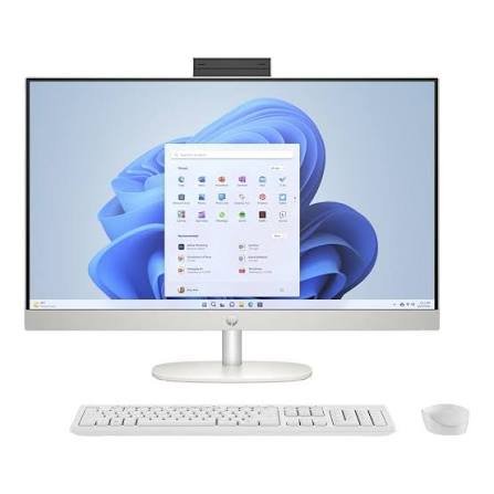 HP All-in-One 24-cr1002l PC Intel Core Ultra 7 155U 16GB RAM 512GB SSD 23.8" FHD Anti-Glare Non-Touch Display HP True Vision HD Tilt Privacy Camera 2W Speakers HP 125 Wired Keyboard and Mouse Combo 1 Year Warranty