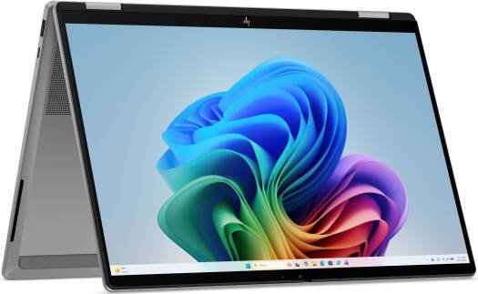 HP OmniBook X FlipNGAI 14-KB0023dx Laptop Intel Core Ultra 7 355 16GB LPDDR5x RAM 1TB PCIe NVMe M.2 SSD 14" 2K IPS LED Touchscreen Display 5MP IR AI Camera Windows 11 Home Poly Studio with Dual Speakers