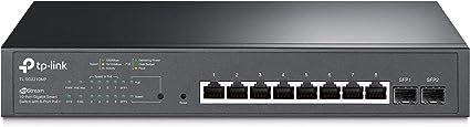 TP-Link JetStream 10-Port Gigabit Smart Switch with 8 PoE+ Ports & 2 Gigabit SFP Slots TL-SG2210P