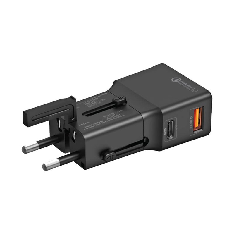 Promate TriPlug-PD20 Compact Universal Travel Adapter