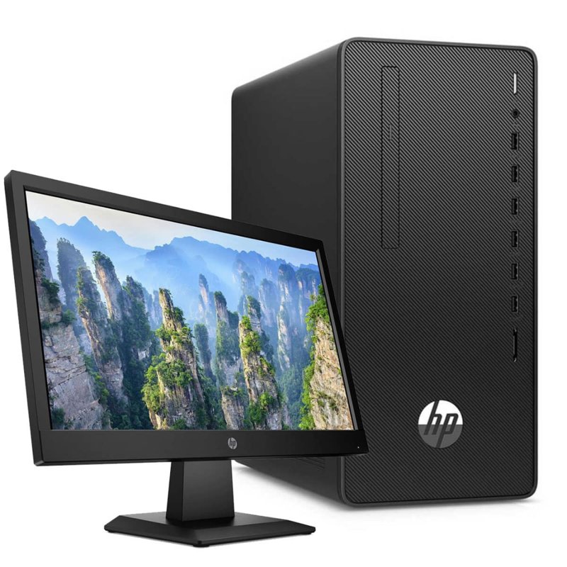 HP 290 G4 Microtower Intel Core i7-10700  8GB RAM 1TB HDD DOS + P22V Monitor 21.5″