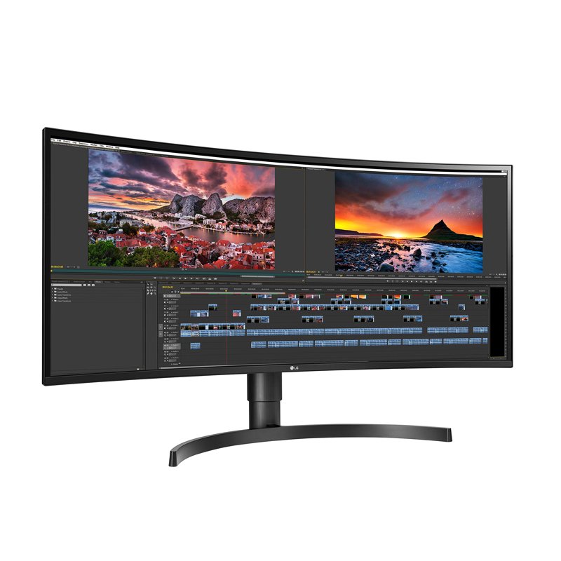 LG 34" Curved UltraWide™ WQHD (3440 x 1440) Monitor IPS Display Panel 3800R Curvature 100 HZ Refresh Rate (W-34WQ75C)