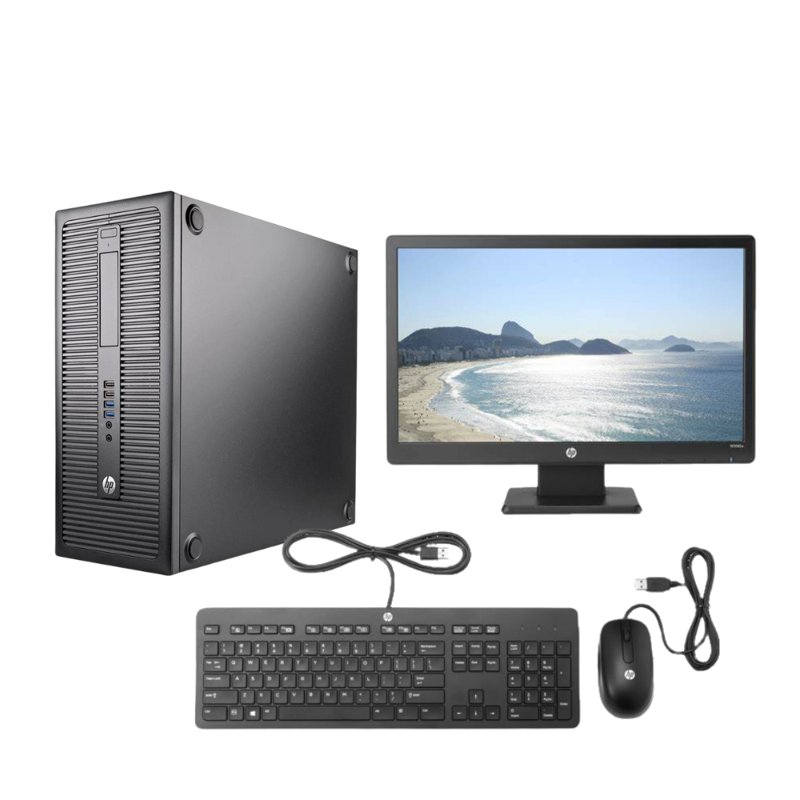 HP ProDesk 600 G4 Microtower PC Intel Core i5-8500 3.0 GHz 8GB RAM 500GB HDD Intel UHD Graphics 630 6 Months Warranty Plus Keyboard & Mouse and 23.1" Display Monitor Complete Desktop