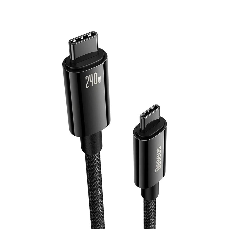 Baseus Tungsten Gold Fast Charging Data Cable Type-C to Type-C 240W 3m