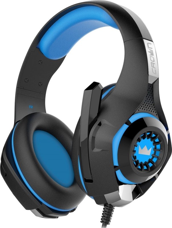 Crown Micro Gaming Headset Black/Blue CMGH-102T