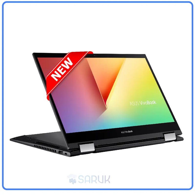 Asus VivoBook Flip 14-TP470E 11th Gen Intel Core i5-1135G7 8GB RAM 256GB SSD 14" FHD AntiGlare Touchscreen Display Bluetooth Webcam Wi-Fi Windows 11 Indie Black 1 Year Manufacturer Warranty