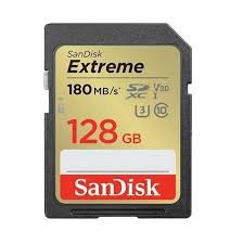 SanDisk Extreme SDHC UHS-I Card Class 10 128GB Macro SD for Camera 180MB/S Supports 4K UHD