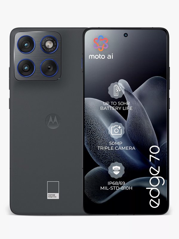 Motorola Edge 70 5G 512GB ROM 12GB RAM 6.7" P-OLED HDR10+ Display Android 16 Qualcomm SM7750-AB Snapdragon 7 Gen 4 (4 nm) 50MP + 50MP Main Camera 50MP Selfie Camera Fingerprint (Under Display) 4800mAh Li-Ion Battery (Free Moto Buds & Moto Watch Fit)