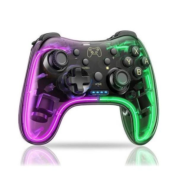 Havit Gamenote G180BT NeoGrip Transparent RGB Wireless Bluetooth Gamepad with Vibration Feedback