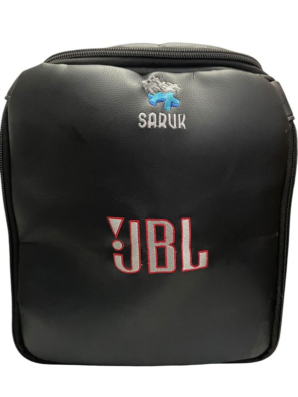 Saruk Branded Faux Leather Pet Carrier Backpack with Zipper Closures
