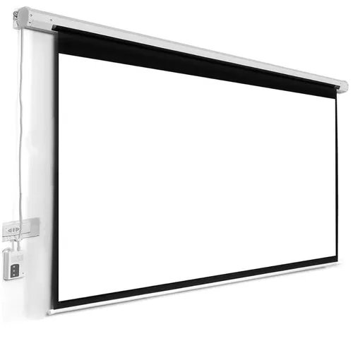100" Electric Motorised Projector Screen (221x125cm) with Remote Control 16:9 Screen Ratio