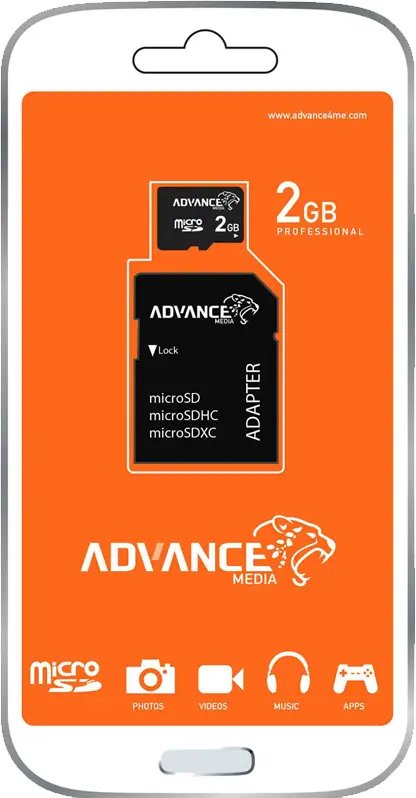 Advance 2GB Micro SD Memory Card with Adaptor