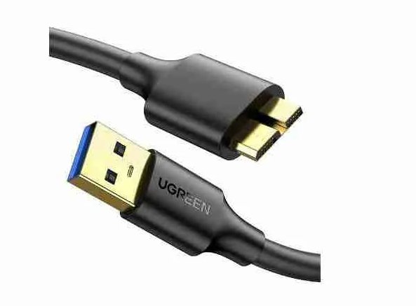 UGREEN USB-A 3.0 to Micro USB 3.0 Male Cable 0.5m (Black) - UG-10840