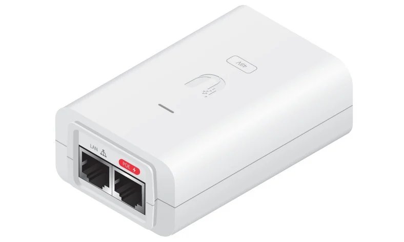 Ubiquiti Gigabit PoE Injector Adapter 24V 24W 1A POE-24-24W-G-WH