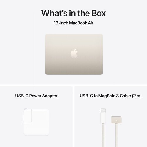 Apple MacBook Air M4 Apple M4 10-Core Chip 13.6" Laptop with Apple Intelligence 13.6" Liquid Retina Display 16GB Unified Memory 256GB SSD Storage 8-Core GPU 16-Core Neural Engine 12MP Center Stage Camera Touch ID Apple 2025 MacBook Air A3240