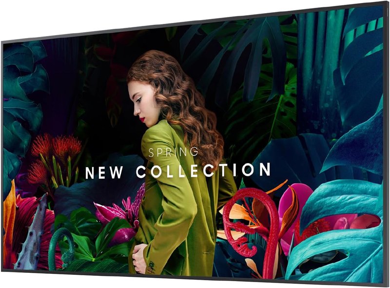Samsung 55" Crystal UHD Signage QBC Quantum Processor Lite 4K Ultra-Slim Signage Display Commercial Display LH55QBCEBGCXUE