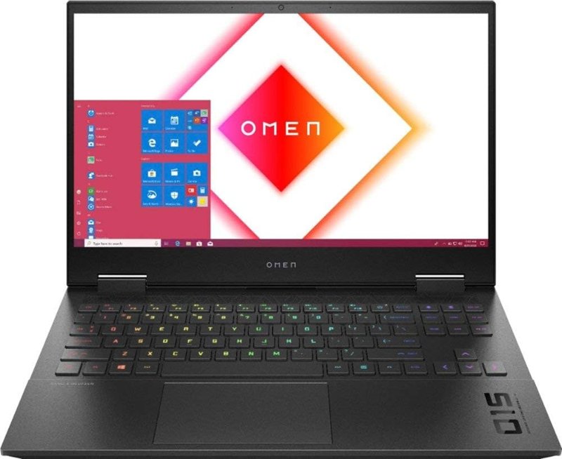 HP OMEN 15 Laptop 15-ek0xxx 10th Gen Intel Core i5-10200H 16GB DDR4 SDRAM 512GB PCIe NVMe M.2 SSD 15.6" Display Windows 10 Home HP Wide Vision 720p HD Camera Audio by Bang & Olufsen 4GB NVIDIA GeForce GTX 1650 Ti Graphics