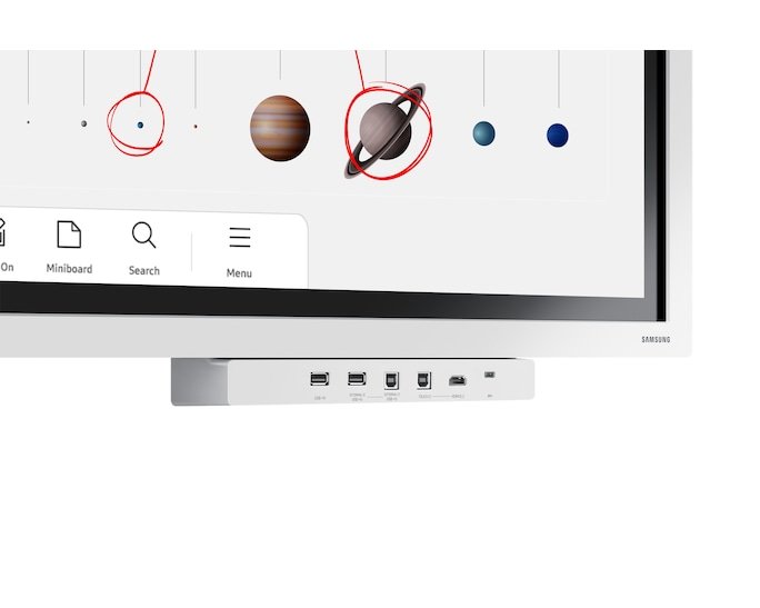 Samsung Flip Pro WM65B 65" 4K UHD Interactive Flat Panel Display Advanced Multi-Touch Technology Built-In Tizen OS Smart Board (LH65WMBWBGCXUE)