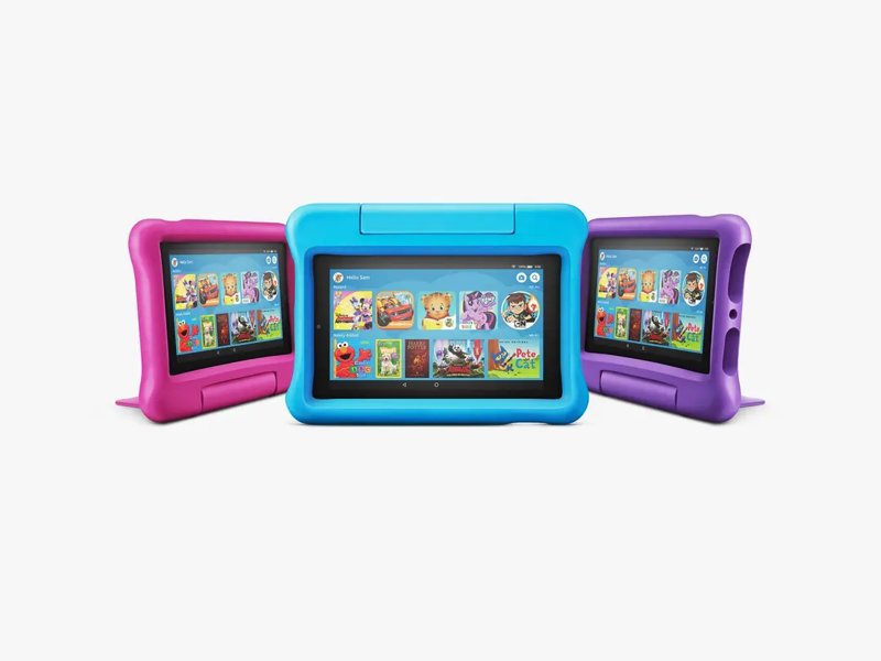 Amazon Fire HD 7 Kids Edition 7.0" Kids Edition 1GB RAM 16GB 2MP Camera Wi-Fi Micro SD Card Slot Kid-Proof Case With Stand