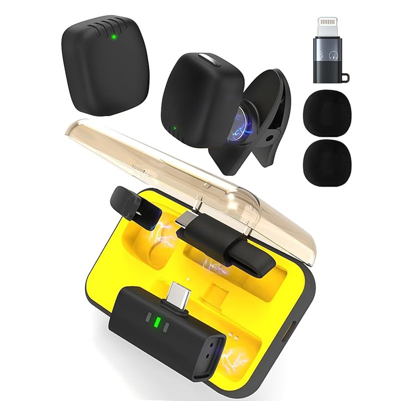 Dongguan Dare Fly D602 2.4G Digital Magnetic Wireless Microphone Plug And Play For Type-C