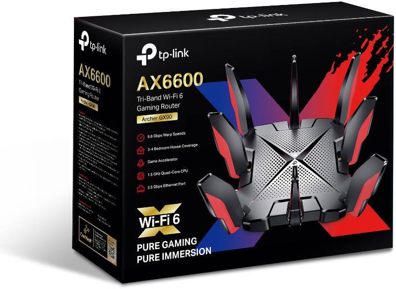 TP-Link AX6600 Tri-Band Wi-Fi 6 Gaming Router TL-ARCHER GX90