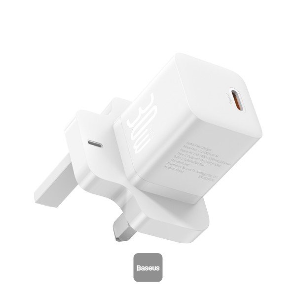 Baseus GaN5 30W Type-C Mini Fast Charger UK Plug