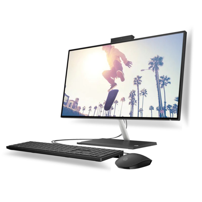 HP All-in-One 24-cr0128nh PC Intel Core i7-1355U 8GB RAM 512GB SSD 23.8" FHD Display HP True Vision 720p HD Privacy Camera Intel Iris Xe Graphics HP 125 USB Keyboard and Mouse FreeDOS 1 Year Warranty