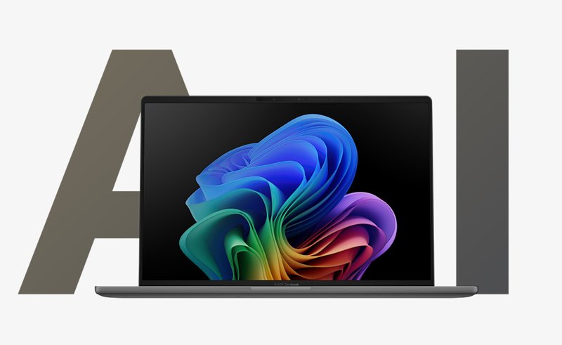 ASUS Zenbook A14 OLED (UX3407QA-QD311W) Qualcomm Snapdragon X Elite X1E-78-100 16GB RAM 512GB M.2 NVMe PCIe 4.0 SSD 14" WUXGA OLED Display  FHD camera Windows 11 Home English Keyboard Iceland Gray 1 Year Manufacturer Warranty