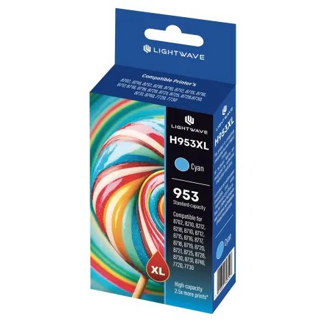 Lightwave 953XL Ink Cartridge LW-H-953XL-C Cyan