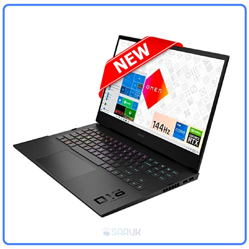 HP Omen 16-47598ua 11th Gen Intel Core i7-11800H 16GB RAM 1TB SSD 16" FHD IPS Display Bluetooth Webcam WiFi NVIDIA RTX 3070 8GB Graphics Windows 11 1 Year Manufacturer