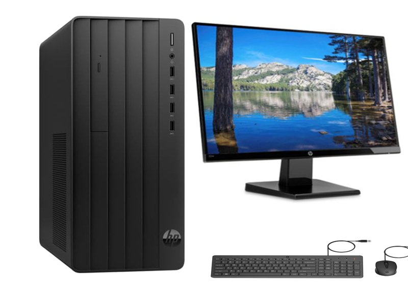 HP Pro Tower 290 G9 Desktop PC Bundle 13th Gen Intel Core i7-13700 16GB RAM 512GB SSD FreeDOS Plus HP 125 Wired Keyboard & Mouse and HP 322pv HP Series 3 Pro 21.45" FHD LCD Monitor Anti-glare Display (9U5A2AA)