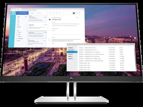 HP E23 G4 FHD 23" Full-HD IPS Business Monitor Low Blue Light Mode Anti-glare VGA USB HDMI Display Port 1 Year Warranty