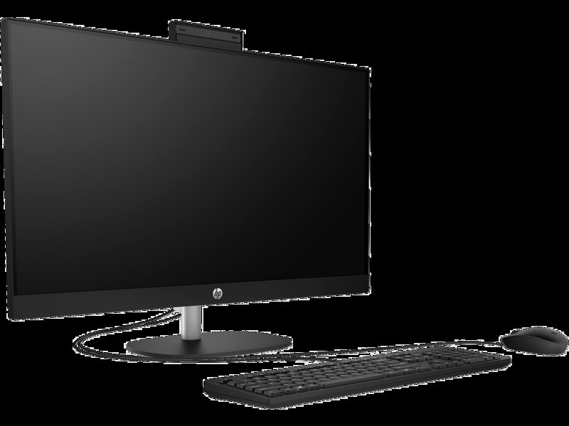 HP All-in-One 27-cr1004nh Bundle PC Intel Core Ultra 7 155U up to 4.8GHz 512GB PCIe NVMe M.2 SSD 16GB DDR5-5600 MHz RAM 27" FHD IPS Display HP True Vision 720p HD Dual 2W Speakers FreeDOS HP 125 USB Black Wired Keyboard