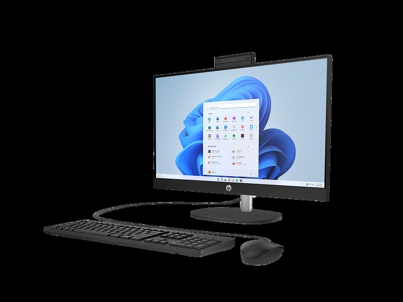 HP All-in-One 24-cr1073nh PC Intel Core Ultra 7 155U 8GB RAM 512GB SSD 23.8" FHD IPS touchscreen Anti-Glare Display HP True Vision 720p HD Tilt Privacy Camera 2W Speakers HP 125 Wired Keyboard and Mouse Combo 1 Year Warranty